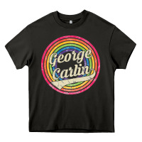 Asphalt george carlin   retro rainbow faded style Heavy Core Tee - artisFamous