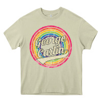 Mossy george carlin   retro rainbow faded style Heavy Core Tee - artisFamous