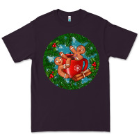 Plum gingerbread men with hot chocolate Premium Tee - BundleAndBundleShop