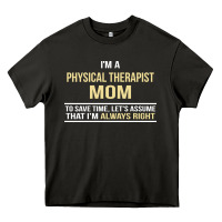 Asphalt i'm a physical therapist mom, i'm always right Heavy Core Tee - artisFamous