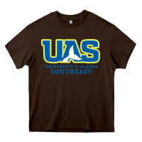 Chocolate Brown Alaska Southeast Gift Heavy Core Tee - artisFamous