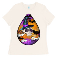 Bone Hallowen Teardrop Ladies Tee - LillyAllenDesigns