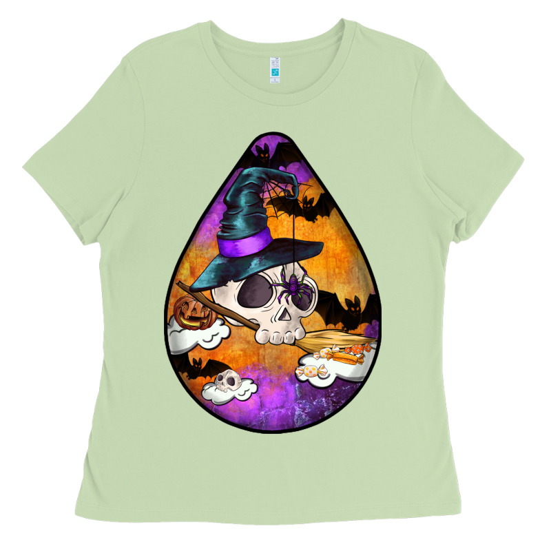 Hallowen Teardrop Ladies Tee by LillyAllenDesigns | Teevron