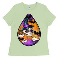 Matcha Hallowen Teardrop Ladies Tee - LillyAllenDesigns