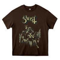 Chocolate Brown ghost new Heavy Core Tee - artisFamous