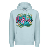 Blue Mist breast cancer believe Premium Hoodie - BarkalooDesign