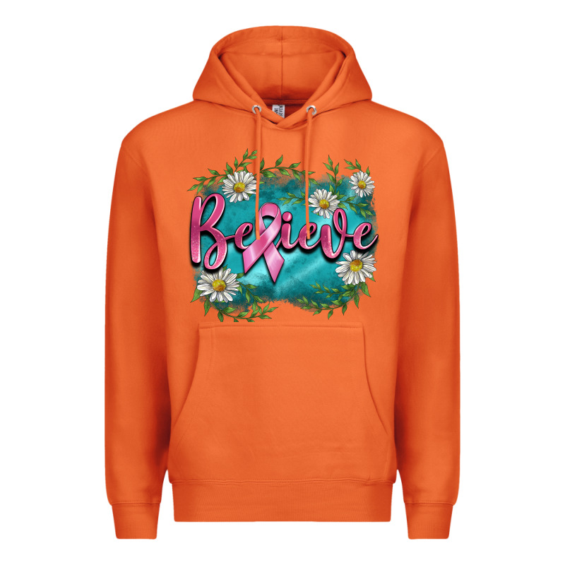 Breast Cancer Believe Premium Hoodie by BarkalooDesign | Teevron