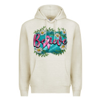 Oatmeal Heather breast cancer believe Premium Hoodie - BarkalooDesign