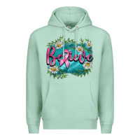 Seafoam breast cancer believe Premium Hoodie - BarkalooDesign