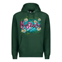 Sports Green breast cancer believe Premium Hoodie - BarkalooDesign