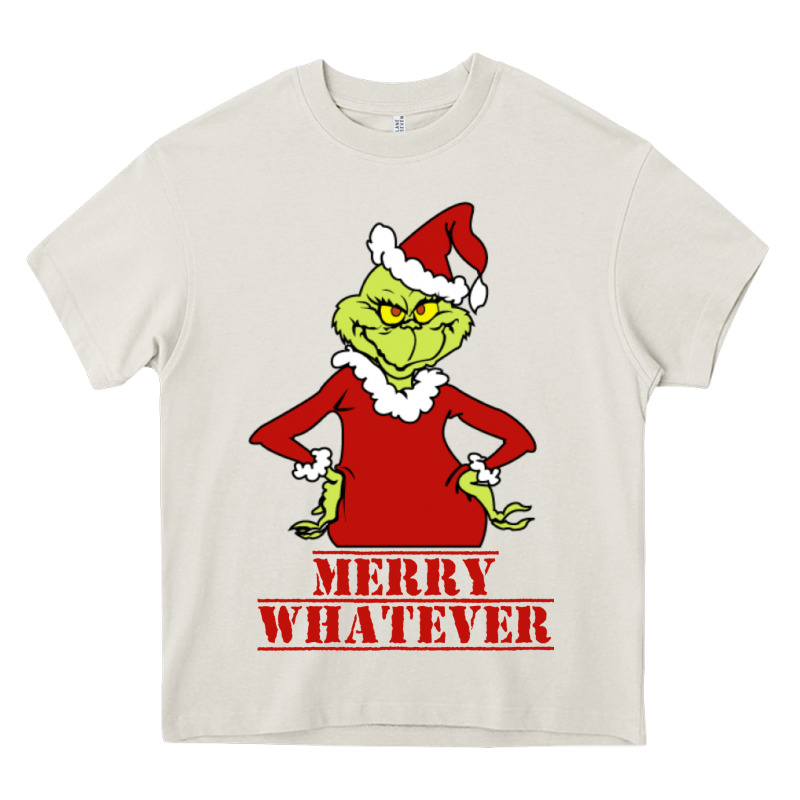 Merry Whatever Grinch Heavy Core Tee by artisFamous | Teevron