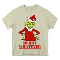Mossy Merry Whatever Grinch Heavy Core Tee - artisFamous
