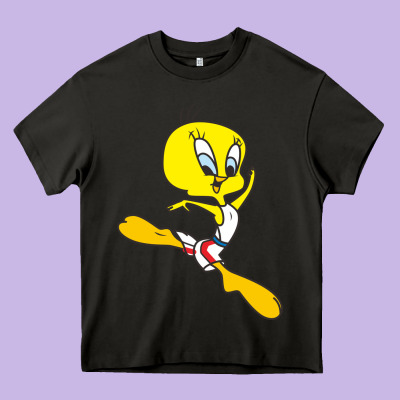 Tweety Bird Heavy Core Tee Designed By Artisfamous