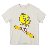 Cream tweety bird Heavy Core Tee - artisFamous