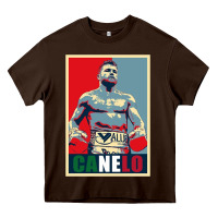 Chocolate Brown canelo alvarez mexican boxing Heavy Core Tee - artisFamous