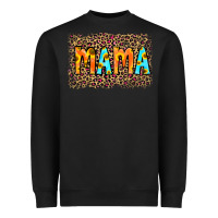 Black Leopard Sunflower Mama Heavyweight Sweatshirt - RanaPortraitStore