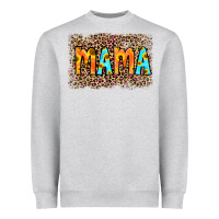Heather Grey Leopard Sunflower Mama Heavyweight Sweatshirt - RanaPortraitStore