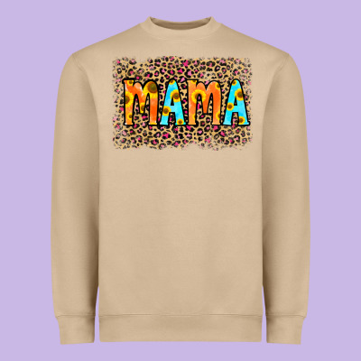 Leopard Sunflower Mama Heavyweight Sweatshirt Designed By Ranaportraitstore