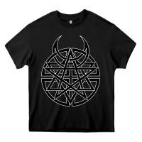 Black disturbed 1 Heavy Core Tee - artisFamous