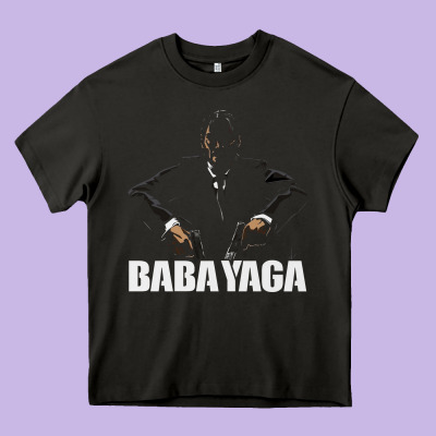 Baba Yaga Heavy Core Tee Designed By Artisfamous