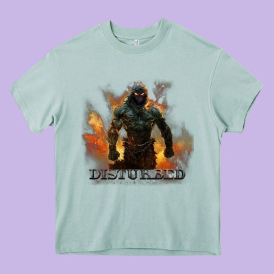 Disturbed 8 Heavy Core Tee Designed By Artisfamous