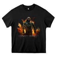 Black disturbed 8 Heavy Core Tee - artisFamous