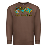 Chestnut Peace Love Texas Premium Sweatshirt - Jasminsmagicworld