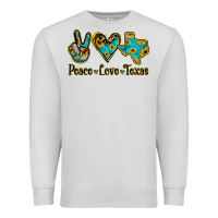 Dove Grey Peace Love Texas Premium Sweatshirt - Jasminsmagicworld