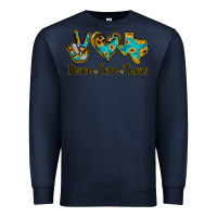 Navy Peace Love Texas Premium Sweatshirt - Jasminsmagicworld