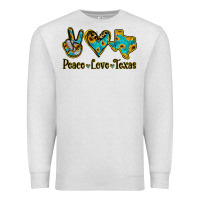 Oatmeal Heather Peace Love Texas Premium Sweatshirt - Jasminsmagicworld