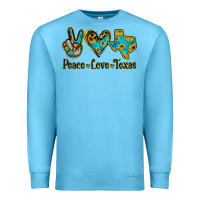 Ocean Blue Peace Love Texas Premium Sweatshirt - Jasminsmagicworld