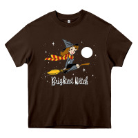 Chocolate Brown brightest witch Heavy Core Tee - artisFamous