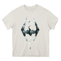 Cream skyrim Heavy Core Tee - artisFamous