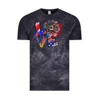 Cloud Black patriotic Love Vintage Tee - CowhideDigitalArt
