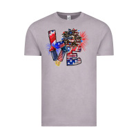 Vintage Zinc patriotic Love Vintage Tee - CowhideDigitalArt