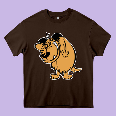 Smile Mumbly Muttley Dog Heavy Core Tee Designed By Artisfamous