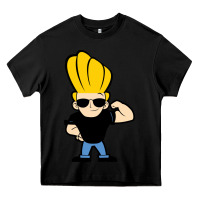 Black johnny bravo chibi Heavy Core Tee - artisFamous