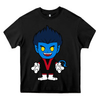 Black nightcrawler chibi Heavy Core Tee - artisFamous