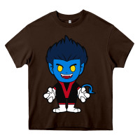 Chocolate Brown nightcrawler chibi Heavy Core Tee - artisFamous