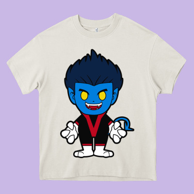 Nightcrawler Chibi Heavy Core Tee Designed By Artisfamous