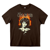 Chocolate Brown jim Heavy Core Tee - artisFamous