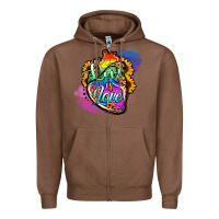 Chestnut love is love pride Zipper Hoodie - Jasminsmagicworld