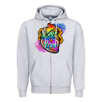 Heather Grey love is love pride Zipper Hoodie - Jasminsmagicworld