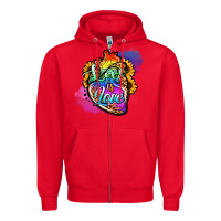 Red love is love pride Zipper Hoodie - Jasminsmagicworld
