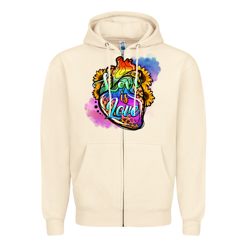 Love Is Love Pride Zipper Hoodie by Jasminsmagicworld | Teevron