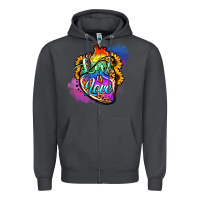 Smoke love is love pride Zipper Hoodie - Jasminsmagicworld