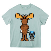Arona rocky and bullwinkle Heavy Core Tee - artisFamous