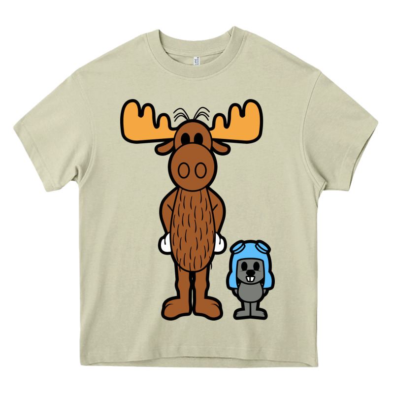 Rocky And Bullwinkle Heavy Core Tee by artisFamous | Teevron