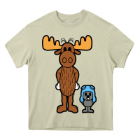 Mossy rocky and bullwinkle Heavy Core Tee - artisFamous