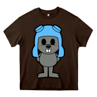 Chocolate Brown rocky the squirrel Heavy Core Tee - artisFamous